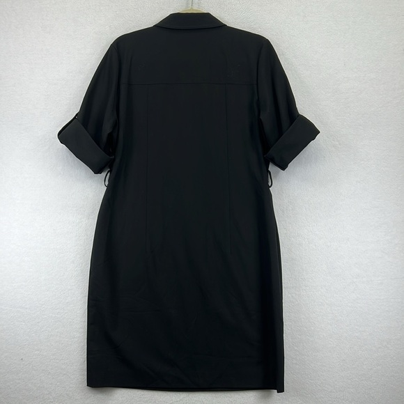 MICHAEL Michael Kors Chic Black Zip-Up Dress w/Pockets Sz L Black EUC - Picture 5 of 10